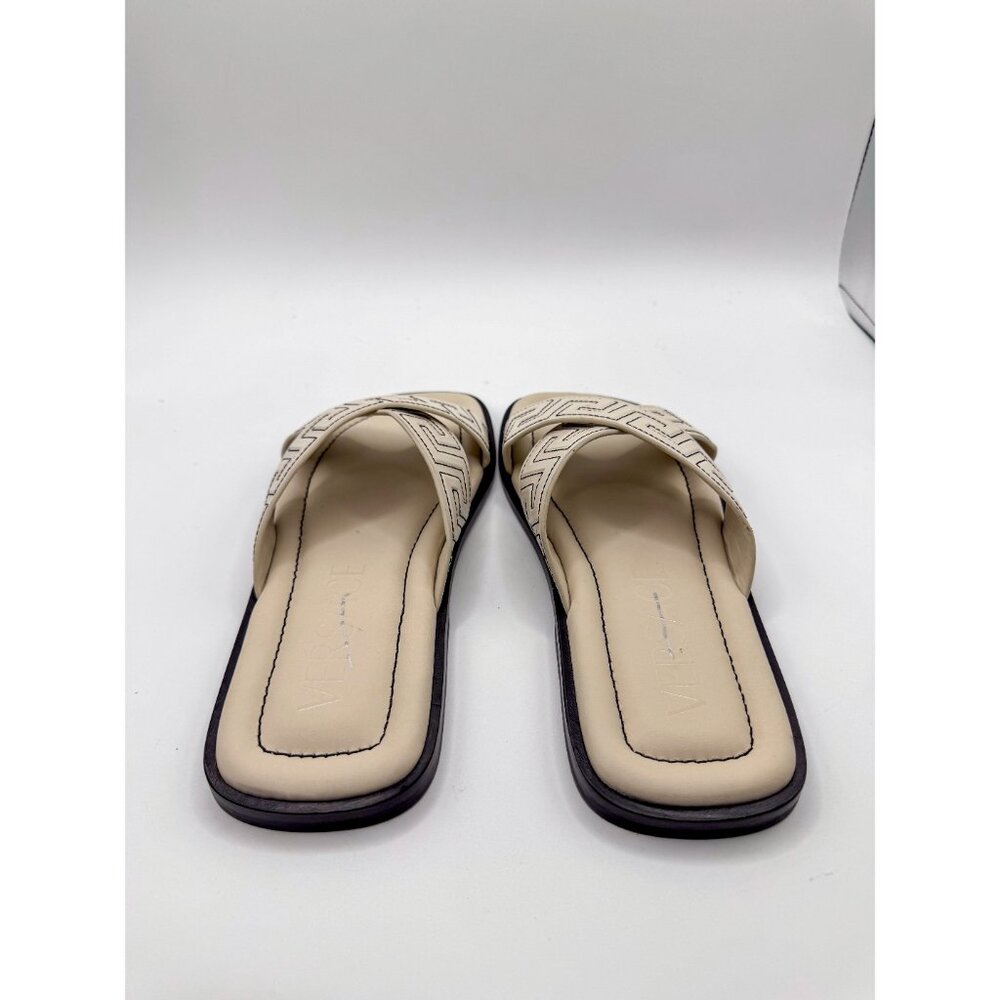 Versace Off White Motif Sandals Size 41 - Picture 8 of 16